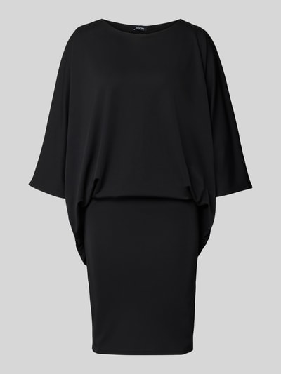 JOOP! Knielange cocktailjurk met ronde hals Zwart - 2