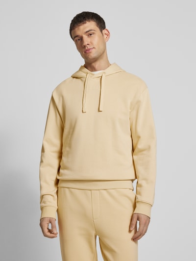 HUGO Hoodie mit Label-Detail Modell 'DapoDayote' Beige 4