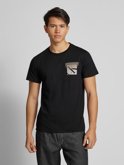 Calvin Klein Jeans T-Shirt mit Label-Print Black 4