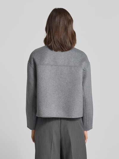 Someday Regular Fit Blazer mit Stehkragen Modell 'Noolia' Hellgrau Melange 5