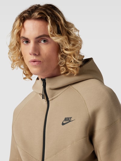Nike Sweatjacke mit Label-Details Khaki 3