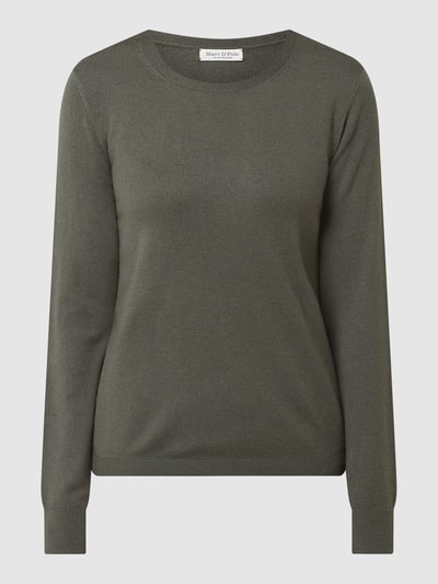 Marc O'Polo Pullover met kasjmiergehalte  Kaki - 2