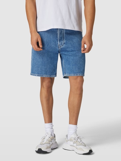 Marc O'Polo Denim Jeansshorts met labelpatch Koningsblauw - 4