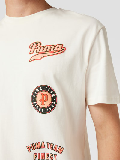 PUMA PERFORMANCE T-shirt met labelprints Zand - 3