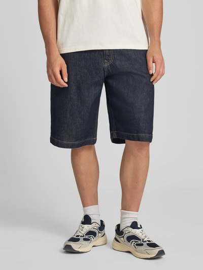 REVIEW Jeansshorts mit Eingrifftaschen Dunkelblau 4