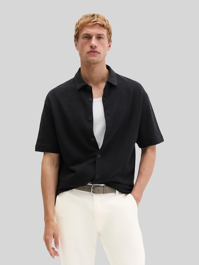 Marc O'Polo Loose Fit Freizeithemd aus Baumwoll-Mix Black 4
