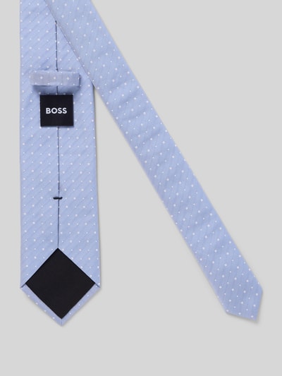 BOSS Stropdas van zijdemix Bleu - 2