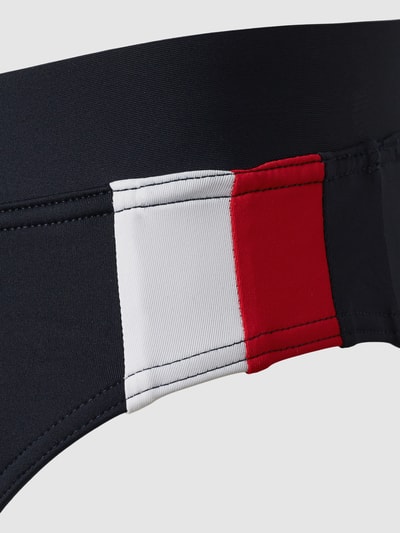 Tommy Hilfiger Badehose mit Kontraststreifen Modell 'Desert Sky' Marine 2