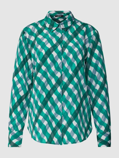 OPUS Blouse met all-over motief, model 'Falkine' Groen - 2