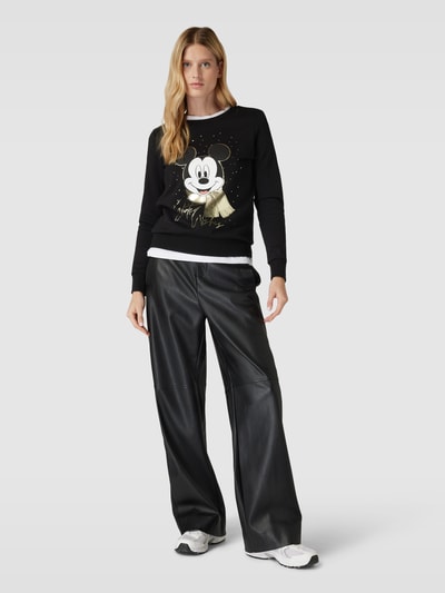 Montego Sweatshirt met Disney®-print Zwart - 1