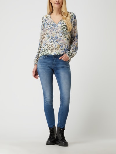 Esprit Collection Blusenshirt mit floralem Muster Ecru 1