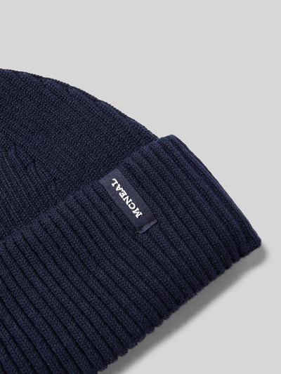 MCNEAL Czapka beanie z detalem z logo Granatowy 2