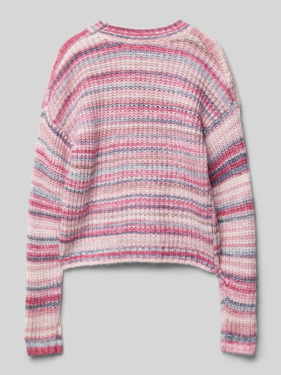 Garcia Strickpullover mit Label-Detail Rosa 3