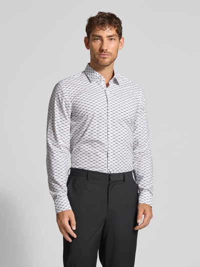 HUGO Slim Fit Business-Hemd mit Kentkragen Weiss 4