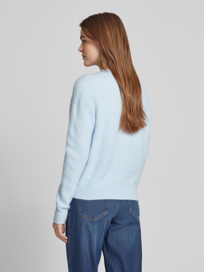 Samsøe & Samsøe Strickjacke mit Knopfleiste Hellblau 5