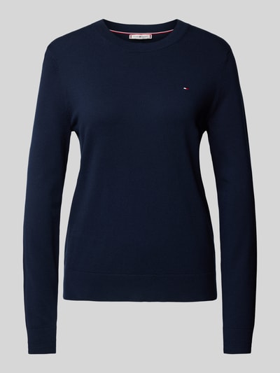 Tommy Hilfiger Strickpullover mit Logo-Stitching Marine 2