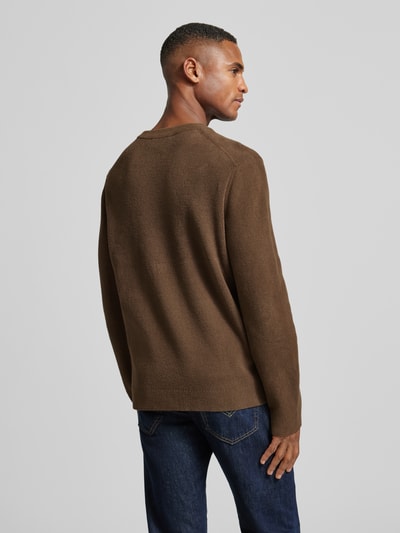 Marc O'Polo Denim Regular fit pullover met katoen Taupe - 5