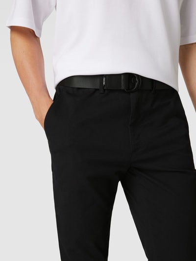 CK Calvin Klein Chino inclusief riem, model 'Twill' Zwart - 3