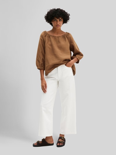 Marc O'Polo Regular Fit Bluse aus reinem Leinen mit Carmen-Ausschnitt Hazel 1