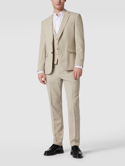 BOSS Regular fit 2-knoops colbert met wol, model 'Jasper' Beige - 1