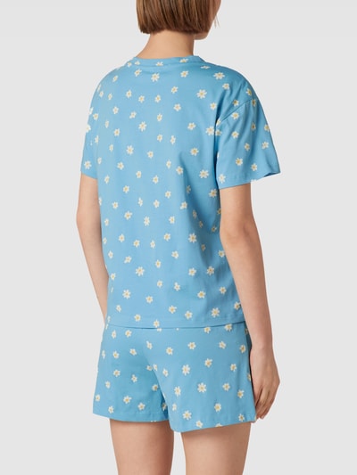 Jake*s Casual Pyjama-Oberteil mit Allover-Motiv-Print Hellblau 5