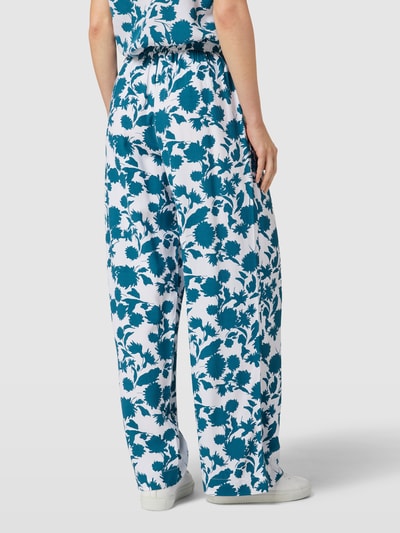 s.Oliver BLACK LABEL Stoffen broek met all-over print Petrol - 5