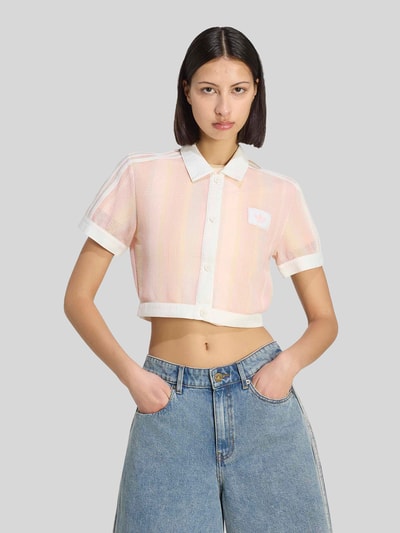 adidas Originals kort fit pullover met logopatch Roze - 3