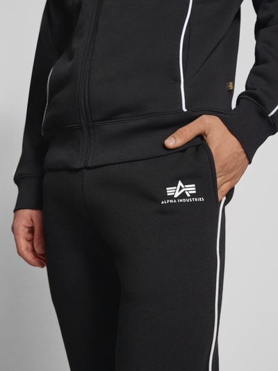 Alpha Industries Sweatpants mit elastischem Bund Black 3