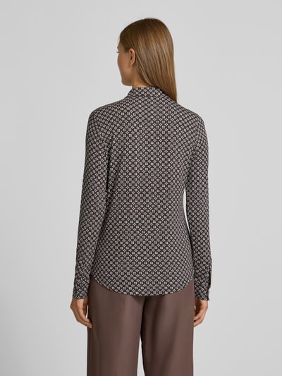 Marc O'Polo Regular Fit Hemdbluse aus Viskose-Mix Dunkelbraun 5