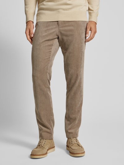 Carl Gross Corduroy broek met steekzakken, model 'Tomte' Lichtgrijs - 4