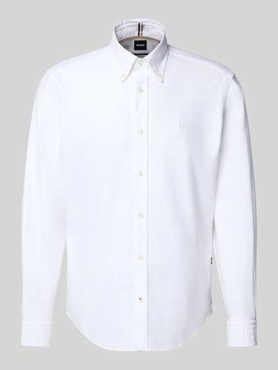 BOSS Regular Fit Freizeithemd aus reiner Baumwolle Modell 'LIAM' Weiss 2