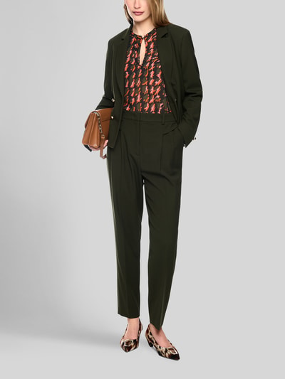 Marc Cain Regular Fit Anzughose mit Viskose-Anteil Khaki 1
