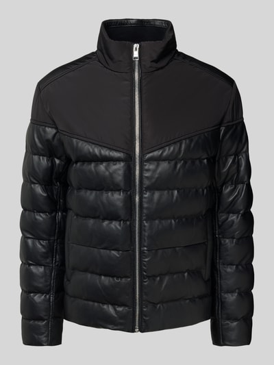 BOSS Regular Fit Steppjacke aus Lammleder Modell 'MERSINO 1' Black 2