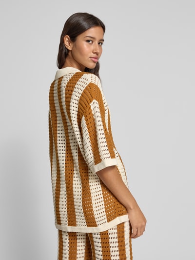 INFLUENCER'S CHOICE BY P&C* Sweter z dzianiny z rękawem o dł. 1/2 Camel 5