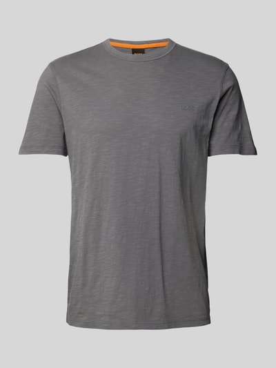 BOSS Orange T-shirt met labelprint, model 'Tegood' Donkergrijs - 2