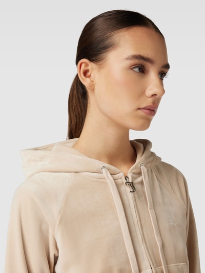 Juicy Couture Sweatjacke mit Kapuze Modell 'MADISON' Sand 3