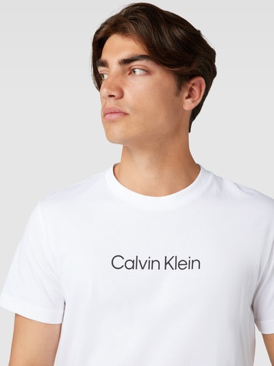 Calvin Klein Underwear T-Shirt mit Label-Print Weiss 3