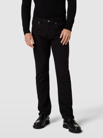 Christian Berg Men Stoffen broek met 5-pocketmodel Donkergrijs - 4