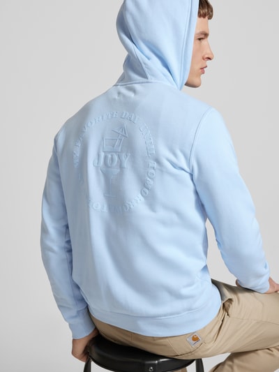 Blend Hoodie met statementprint, model 'JANNUS' Lichtblauw - 3