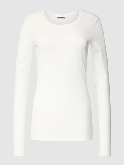 Armedangels Shirt met lange mouwen en ronde hals, model 'ENRICCAA SOFT' Offwhite - 2