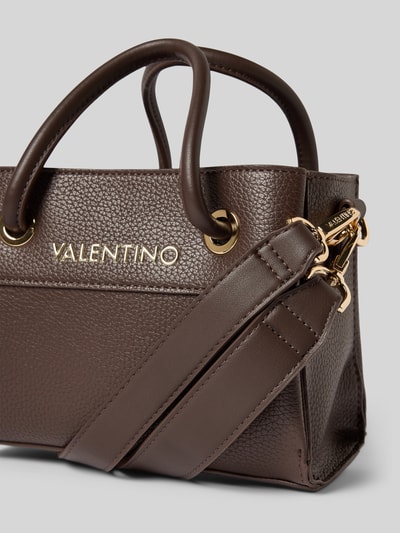 VALENTINO BAGS Handtas met labeldetail, model 'ALEXIA' Donkerbruin - 2