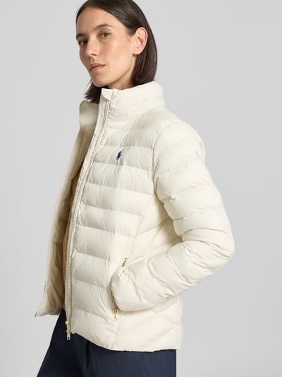 Polo Ralph Lauren Kurtka pikowana z wyhaftowanym logo Écru 3