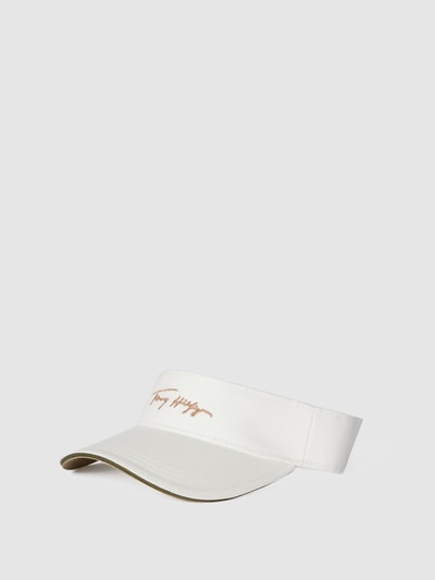 Tommy Hilfiger Visor Cap mit Brand-Stitching Offwhite 1