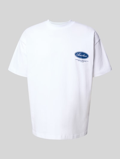 ANOTHER COTTON LAB Oversized T-Shirt mit Label-Print Modell 'Summer in Paradise' Weiss 2