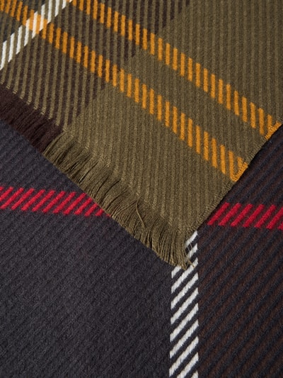 Barbour Schal mit Allover-Muster Modell 'BLAIR TARTAN' Oliv 2