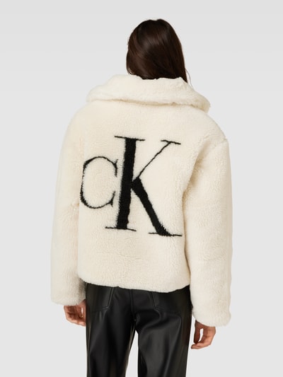 Calvin Klein Jeans Steppjacke mit Teddyfell Offwhite 5