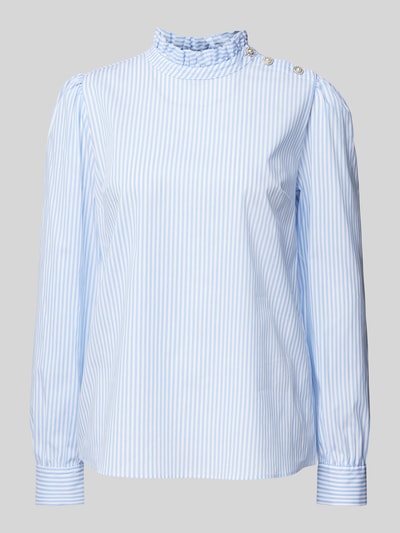 Rich & Royal Regular Fit Blusenshirt mit Label-Details Blau 1