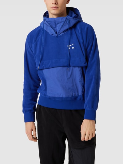 Nike Hoodie mit Label-Print Modell 'AIR' Blau 4