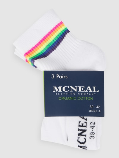 MCNEAL Socken mit Stretch-Anteil im 3er-Pack Weiss 2