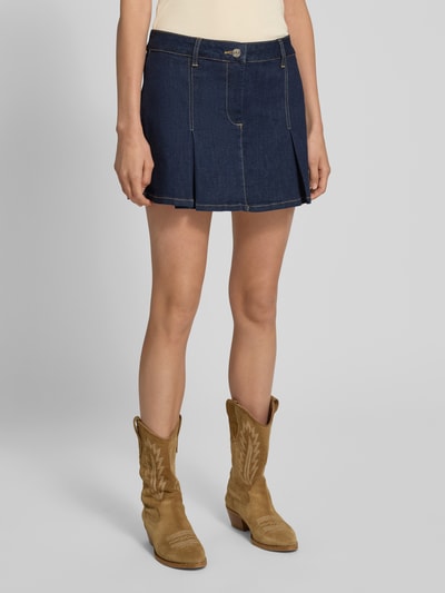 Liu Jo White Jeansrok met platte plooien Donkerblauw - 4